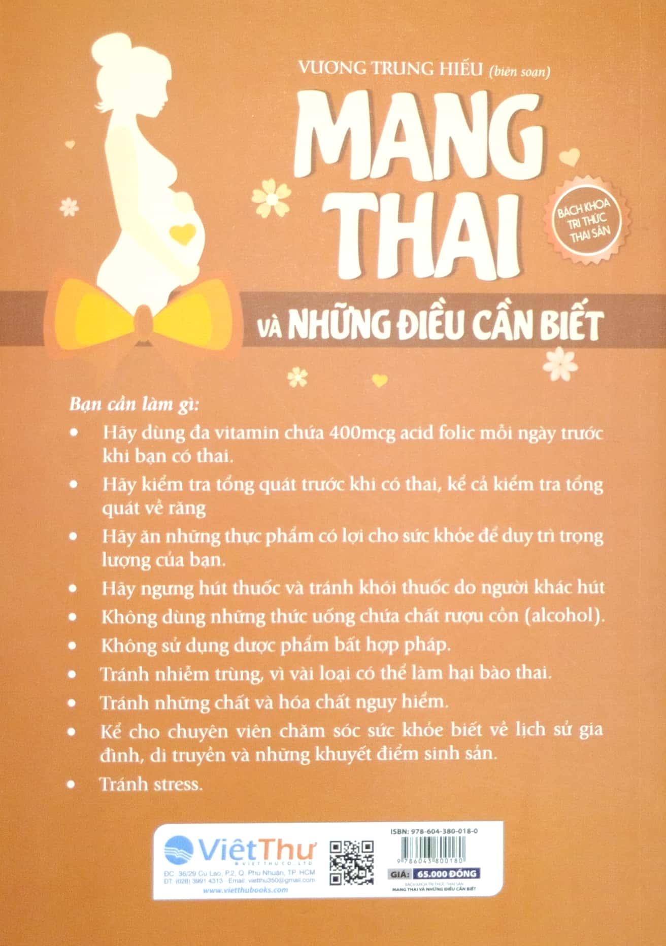 Mang Thai Và Những Điều Cần Biết (Tái Bản 2023)