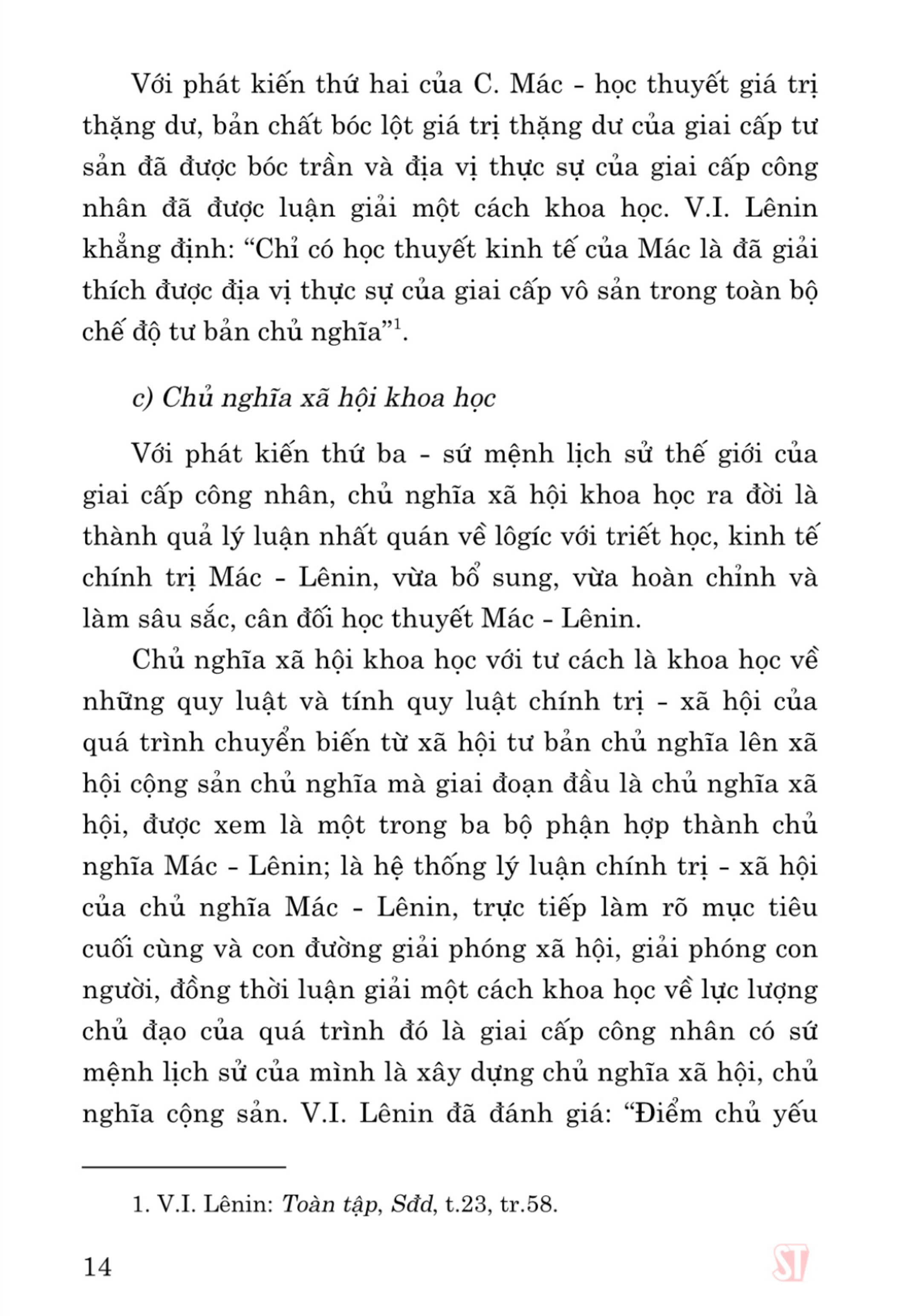 Giáo trình Chủ nghĩa xã hội khoa học (Dành cho bậc đại học hệ chuyên lý luận chính trị)