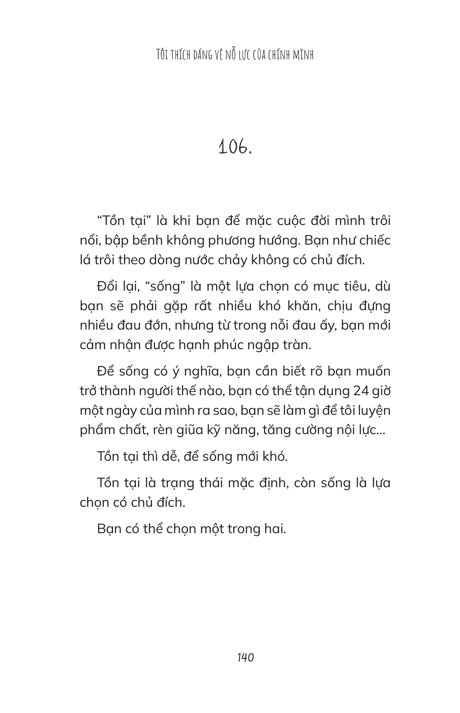 Sách - Tôi Thích Dáng Vẻ Nỗ Lực Của Chính Mình