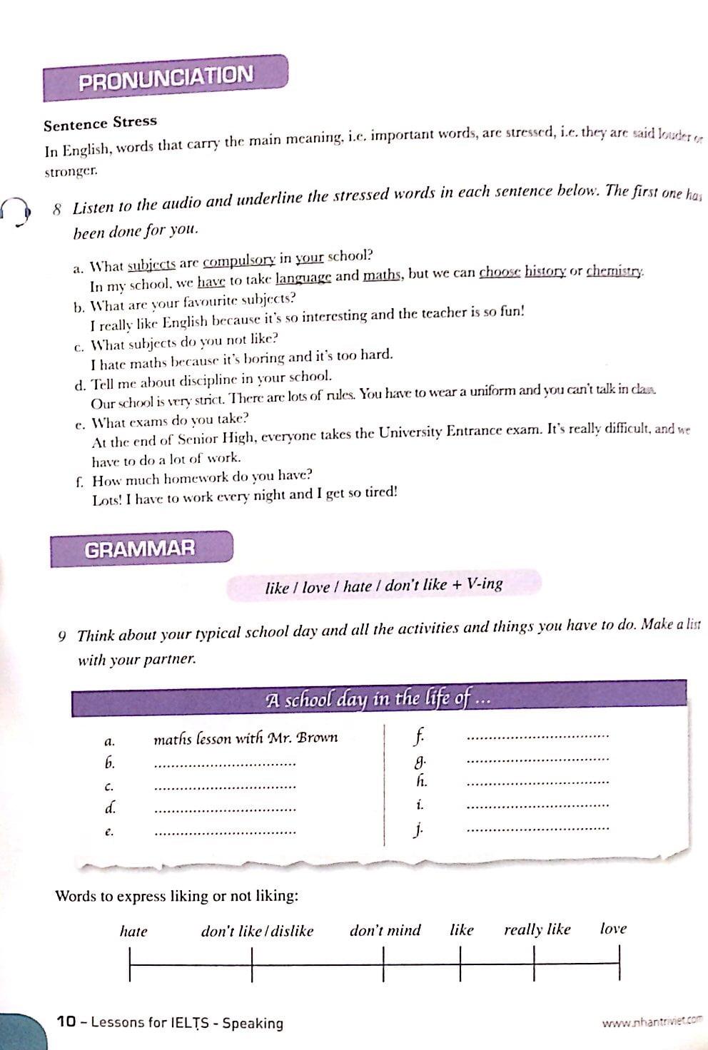 Lessons For IELTS - Speaking
