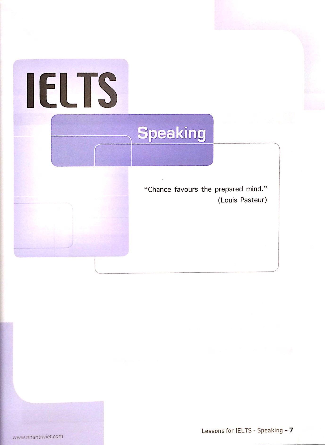 Lessons For IELTS - Speaking