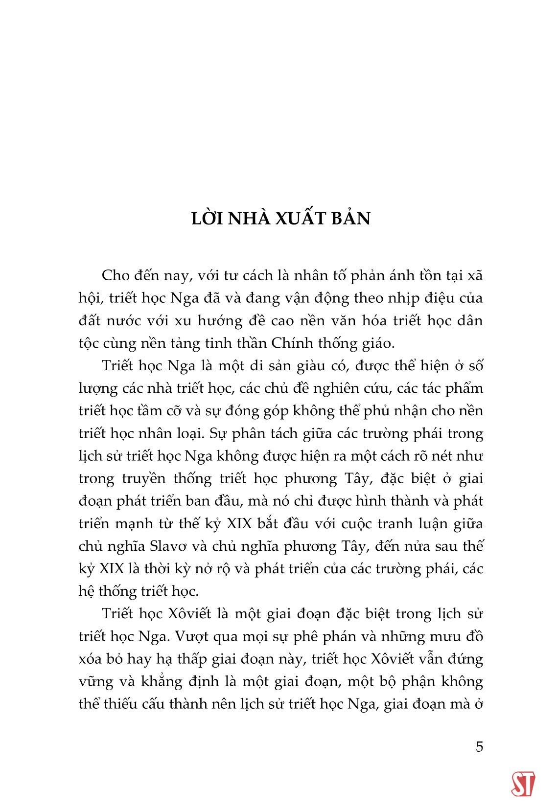 Lược Sử Triết Học Nga (Sách Chuyên Khảo)