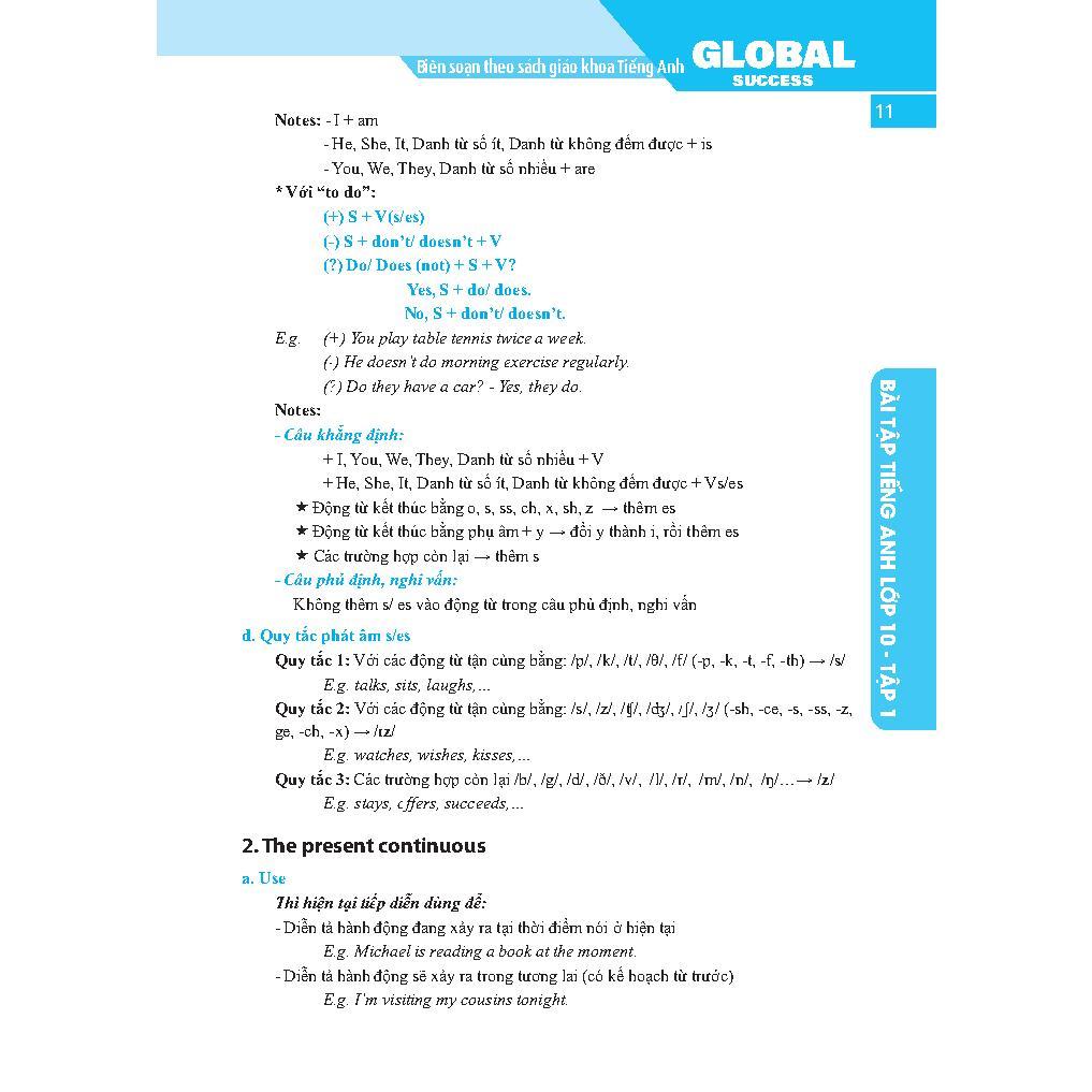 Sách - Global Success - Bài Tập Tiếng Anh Lớp 10 - Có Đáp Án - Tập 1 - Minh Thắng