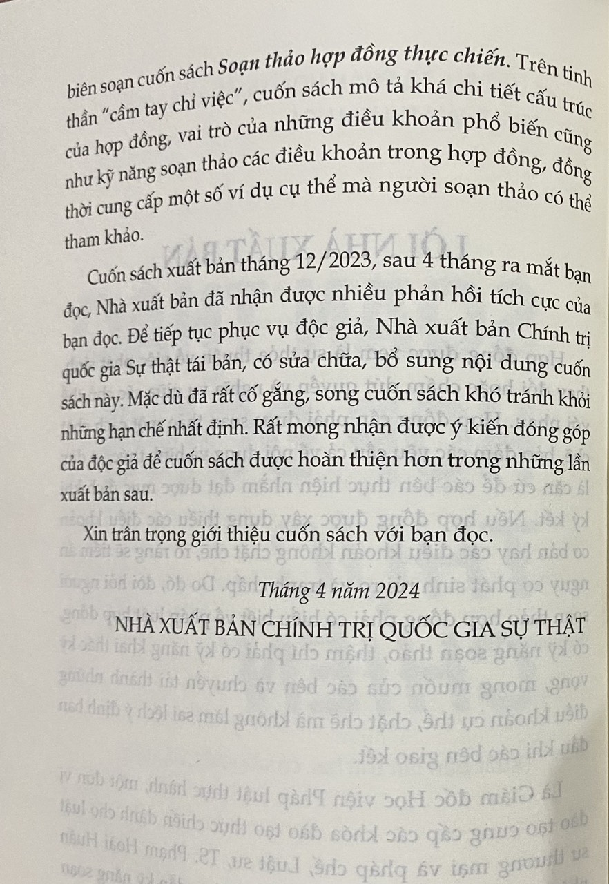 Soạn Thảo Hợp Đồng Thực Chiến