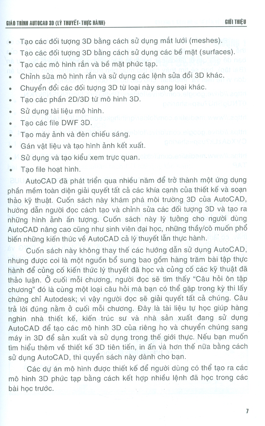 Giáo Trình Autocad 3D - Lý Thuyết & Thực Hành