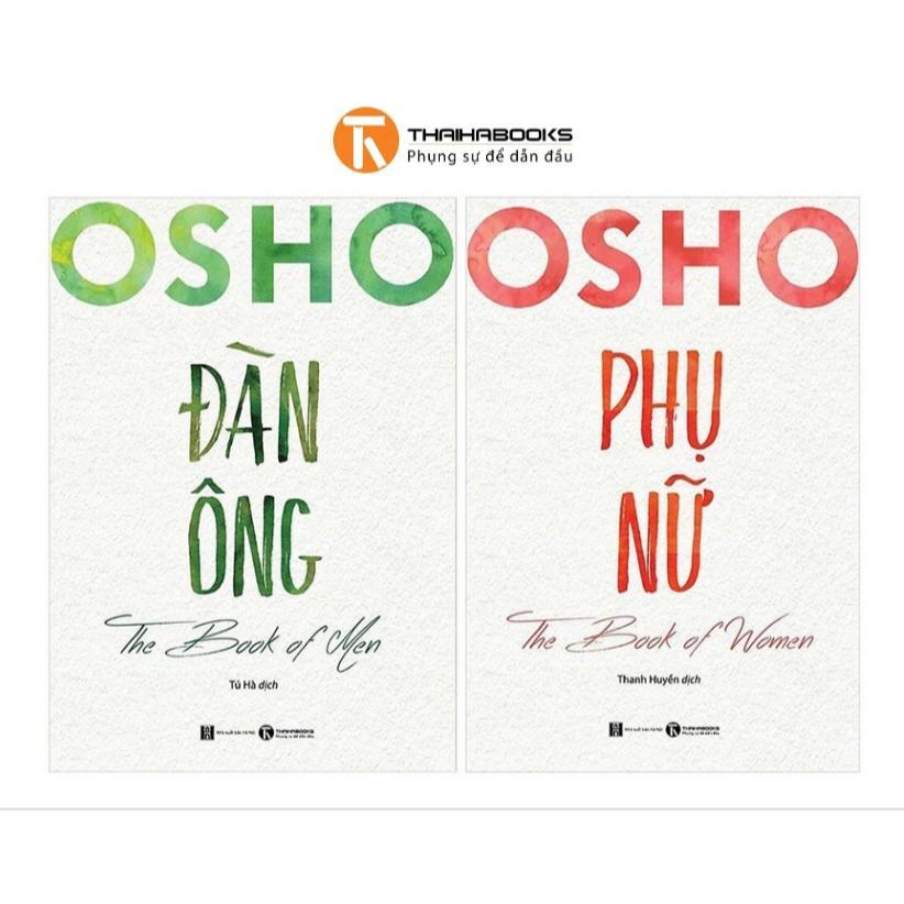 Sách - Combo 2 Cuốn: Osho Đàn Ông + Osho Phụ Nữ - Thái Hà Books