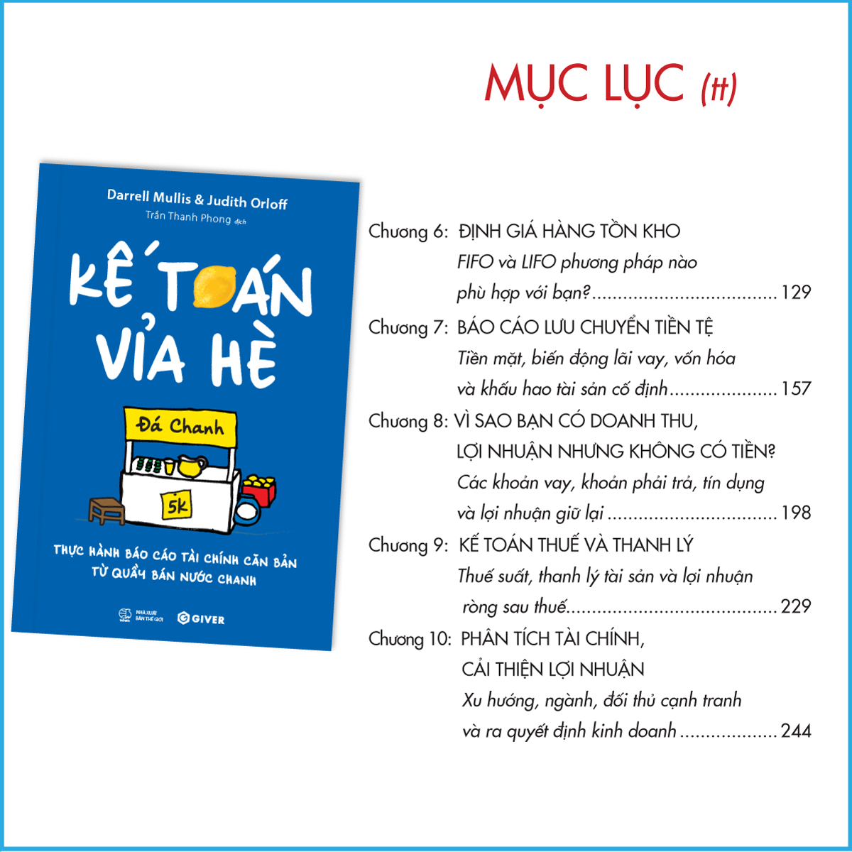 Kế Toán Vỉa Hè - Thực Hành Báo Cáo Tài Chính Căn Bản Từ Quầy Bán Nước Chanh