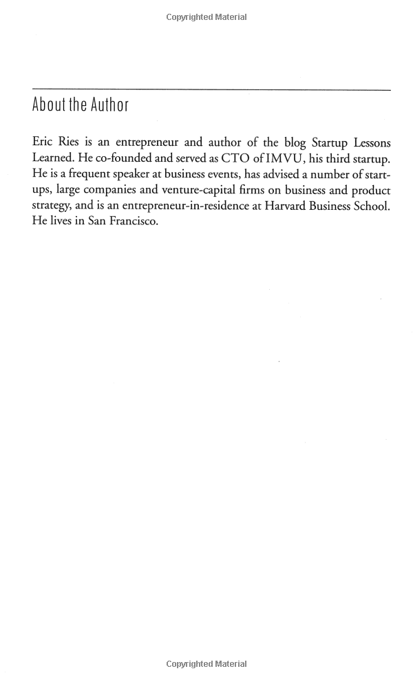 The Lean Startup : How Today