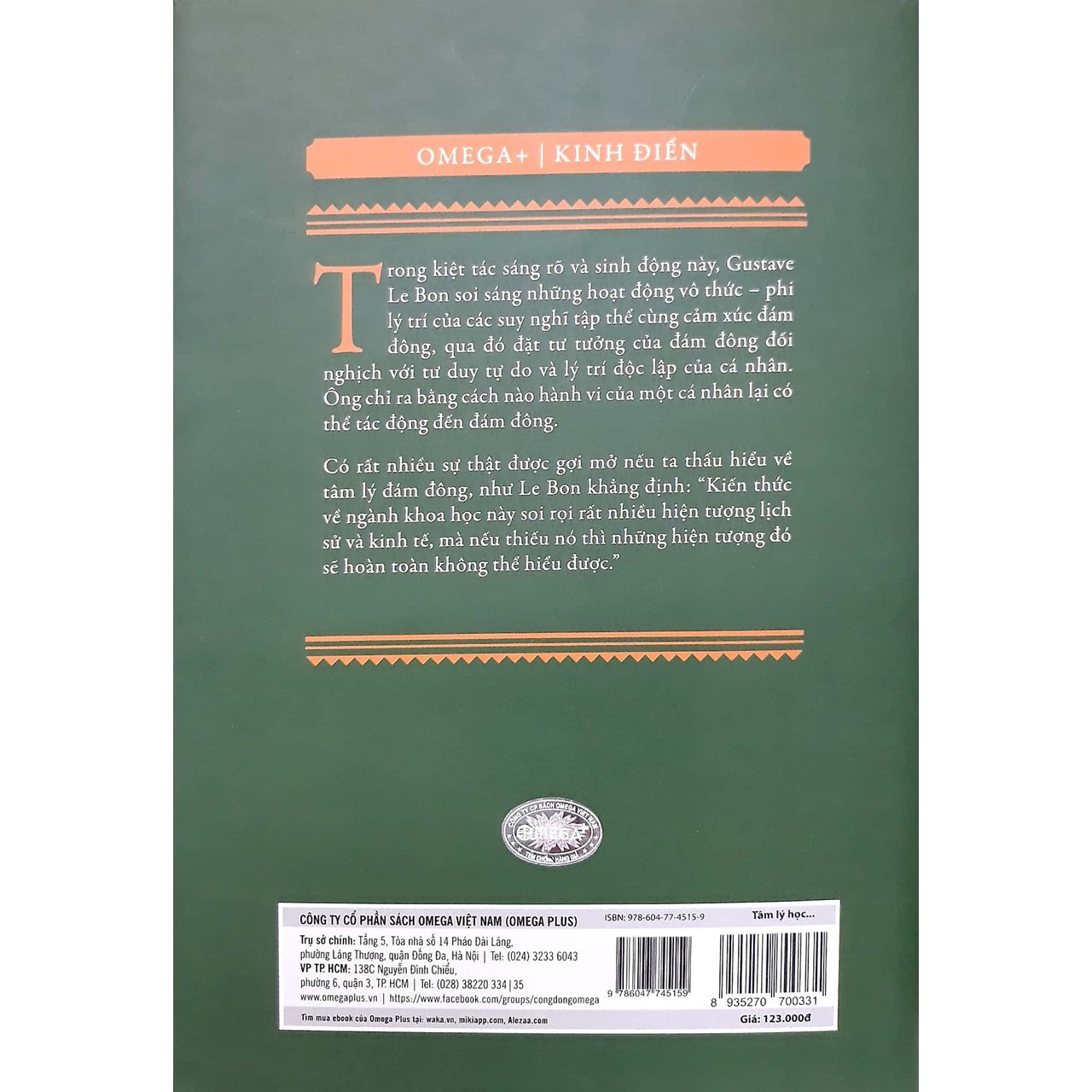 Tâm Lý Học Đám Đông (Tái Bản) (Tặng kèm Tickbook)