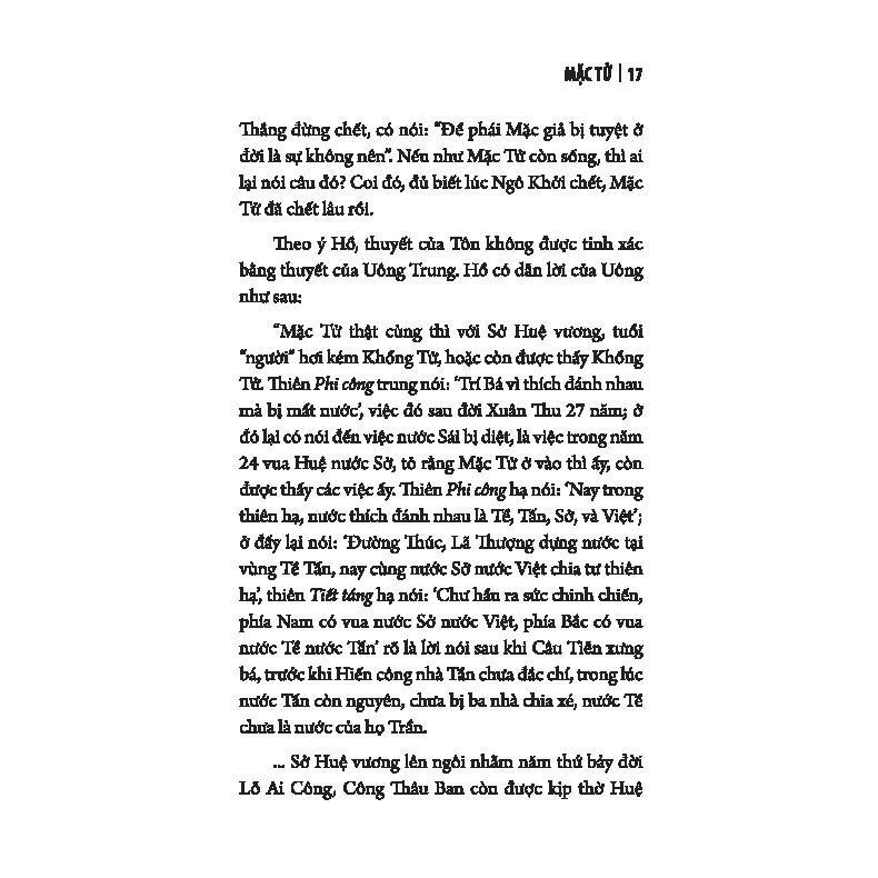 Sách - Mặc Tử - In Theo Bản Của NXB Mai Lĩnh 1942 - Minh Thắng