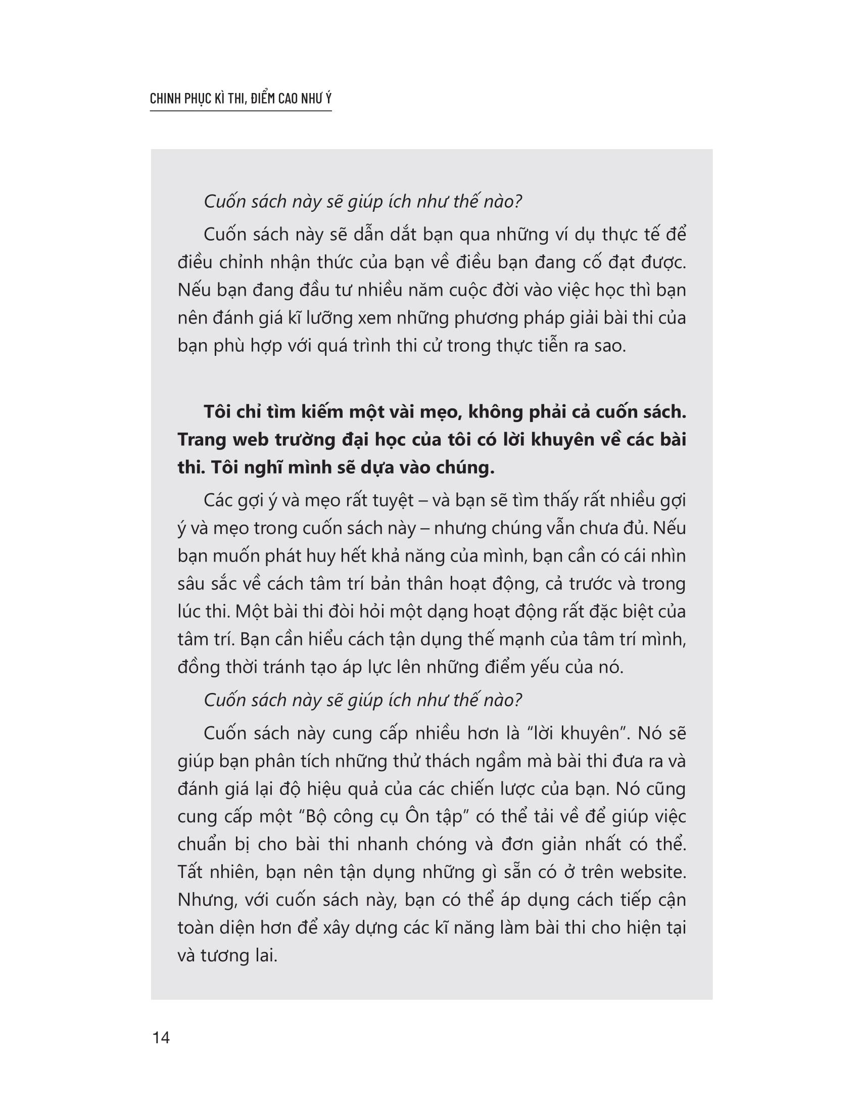 Sách - Chinh Phục Kì Thi - Điểm Cao Như Ý